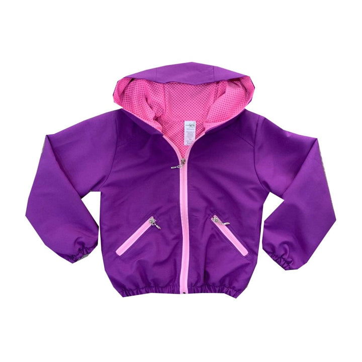 Wendy Windbreaker - Purple / Pink Zipper & Lining