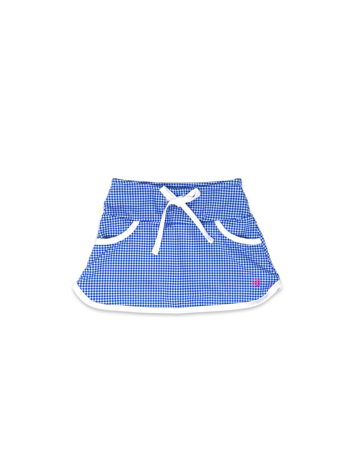 Tiffany Tennis Skort - Resort Royal Minigingham / Pure Coconut