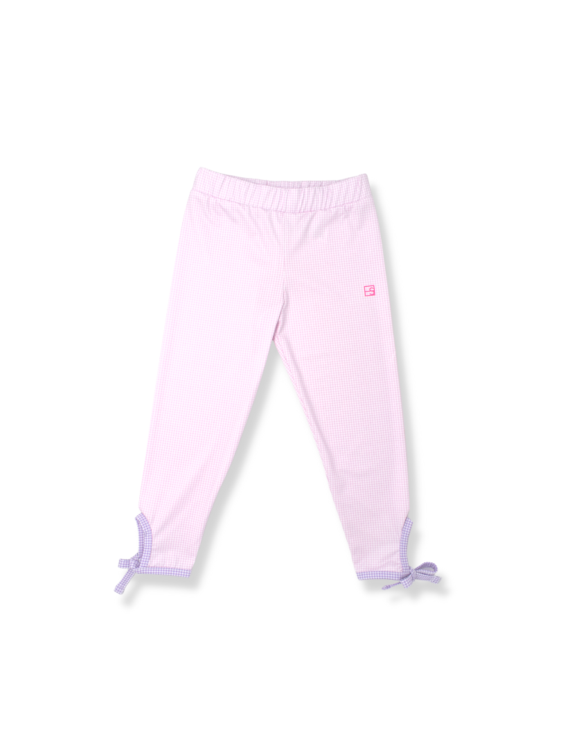 Avery Legging - Cotton Candy Pink Minigingham, Petal Purple Minigingham