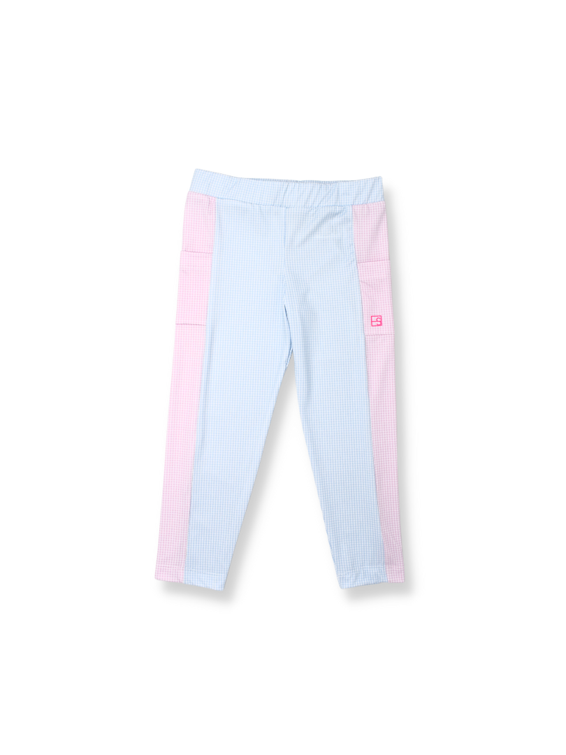 Lila Legging - Blue MG/Pink MG