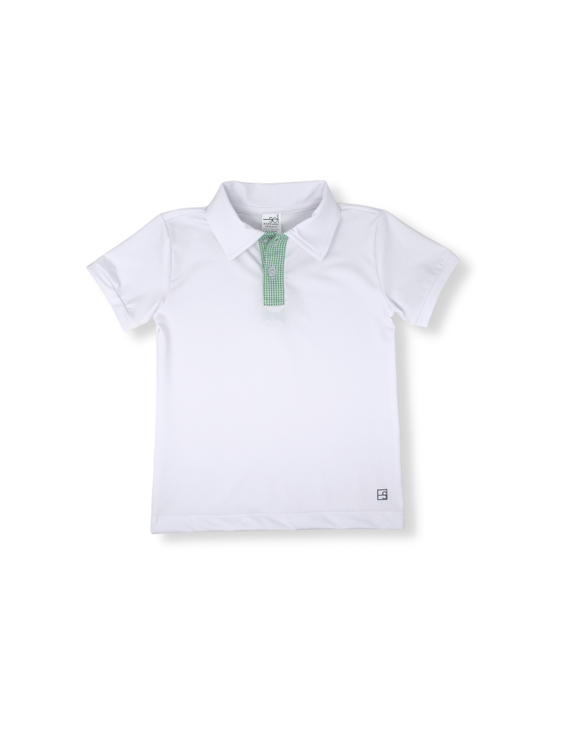 Parker Polo - White/Green MG