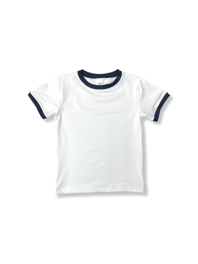 Bradley Basic T - White/Navy (SS22)