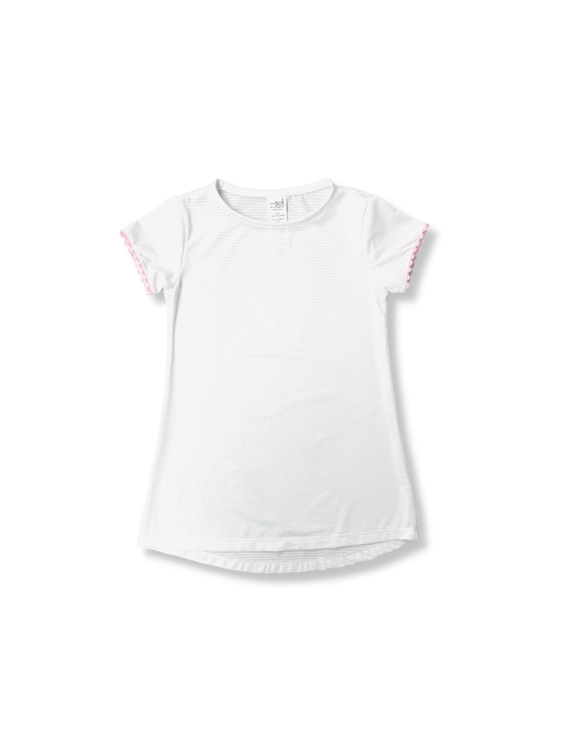 Lindsay Long T - White/PinkRR SL