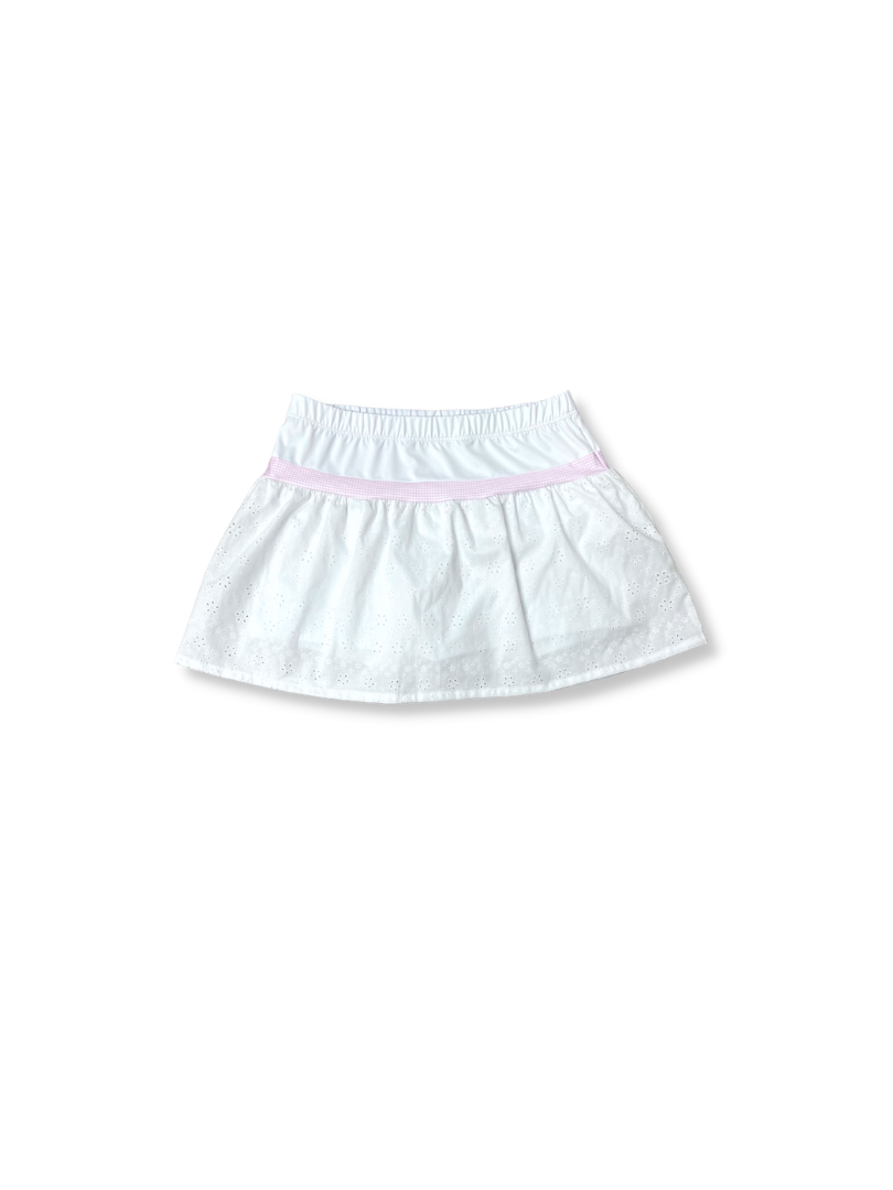 Womens Quinn Skort - Coconut White Eyelet