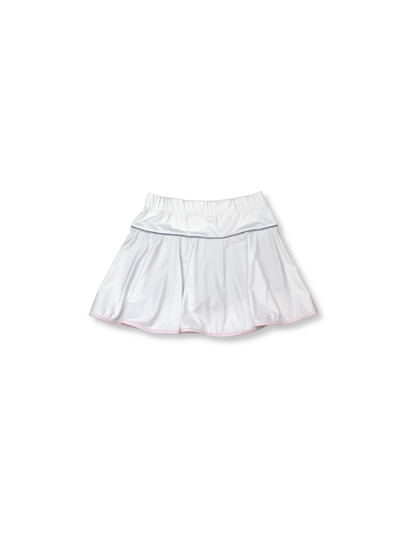 Womens Quinn Skort - Coconut White, Nantucket Navy Minigingham, Cotton Candy Pink Minigingham