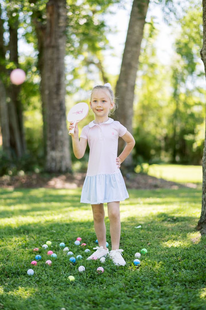 Darla Dress - Cotton Candy Pink Minigingham, Cotton Candy Blue Minigingham