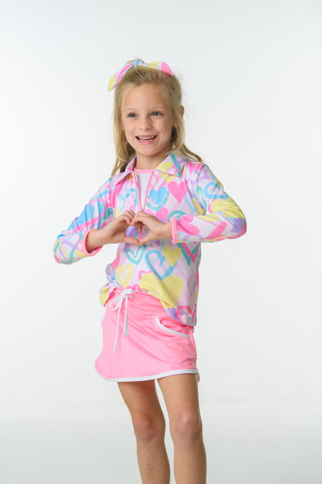 Heather Half Zip - Heart