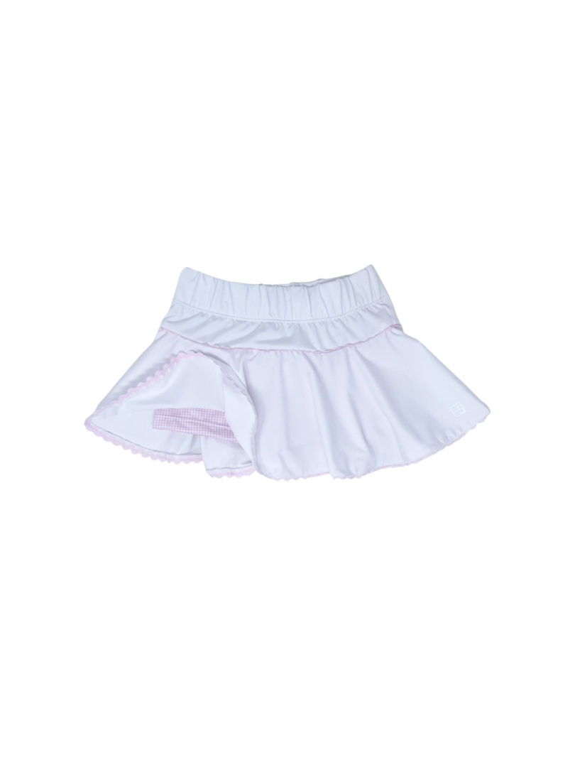 Quinn Skort - Pure Coconut / Cotton Candy Pink Minigingham