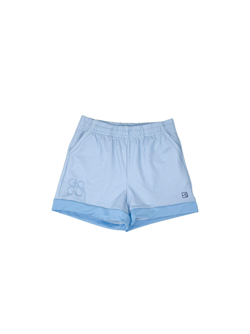 Graham Short - Cotton Candy Blue Minigingham