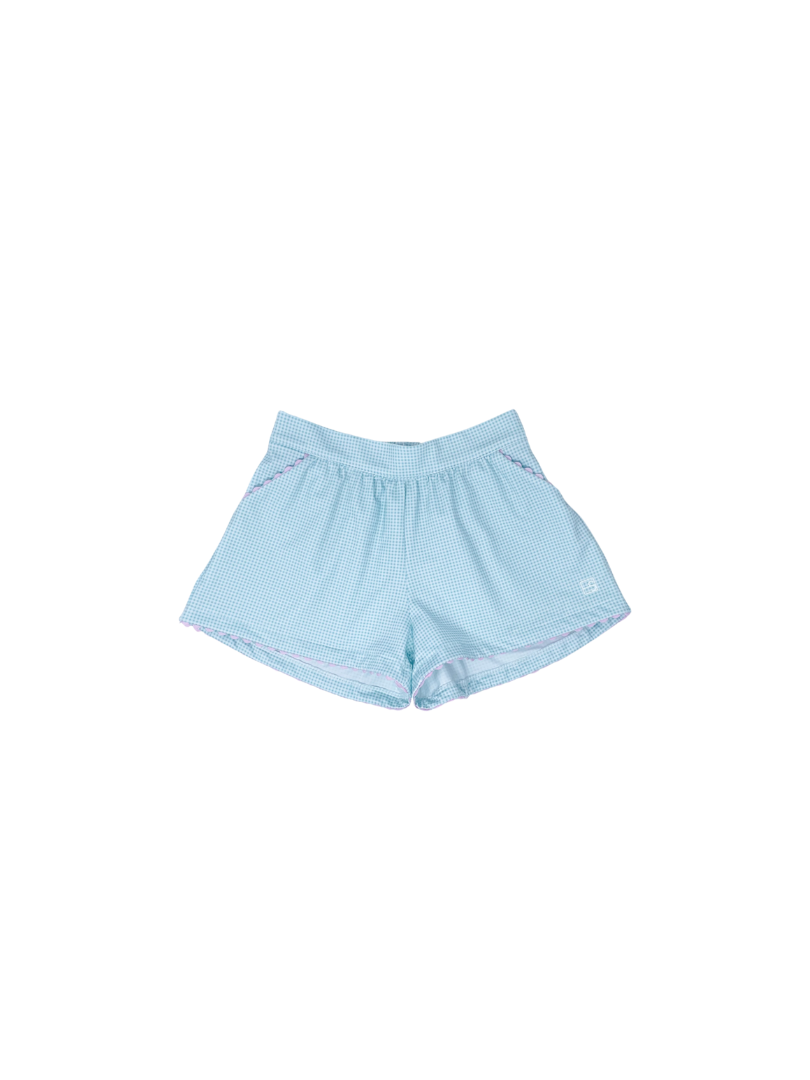 Ava Short - Cool Mint Minigingham