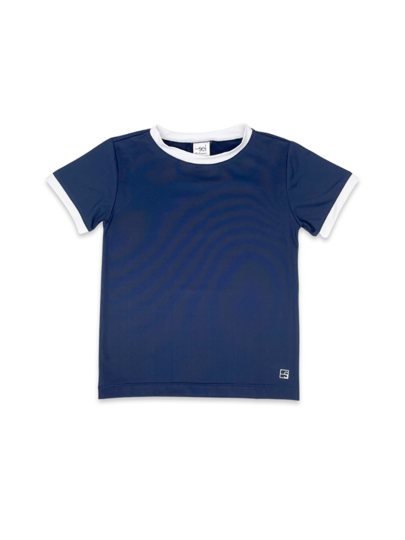 Bradley Basic T - Nantucket Navy / Pure Coconut