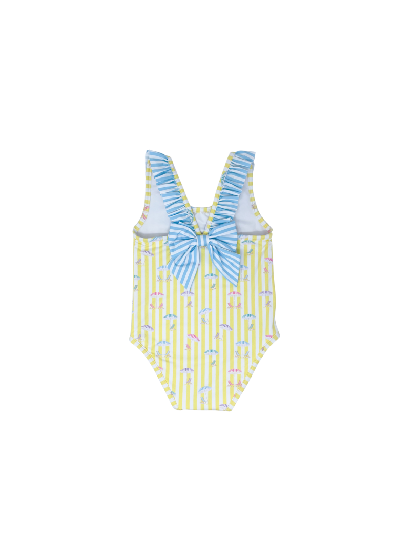 Sarah Swimsuit - Seaside Shade / Cotton Candy Blue Stripe