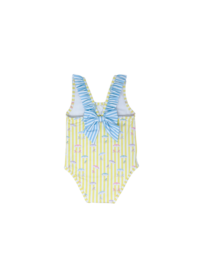 Sarah Swimsuit - Seaside Shade / Cotton Candy Blue Stripe