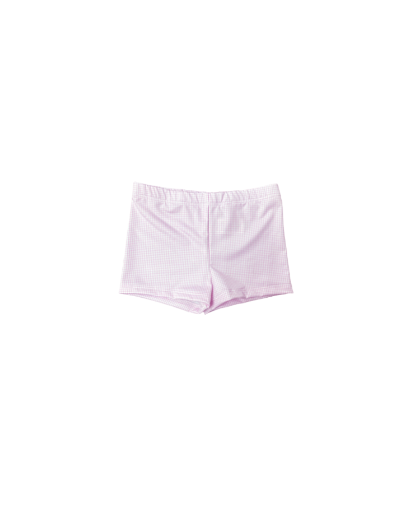 Carly Cartwheel Short - Cotton Candy Pink Minigingham