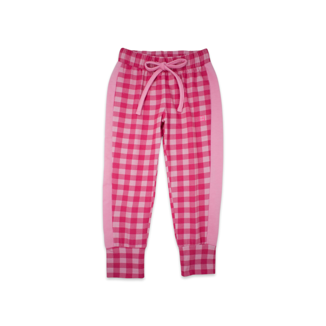 Jemma Jogger - Power Pink Buffalo Check