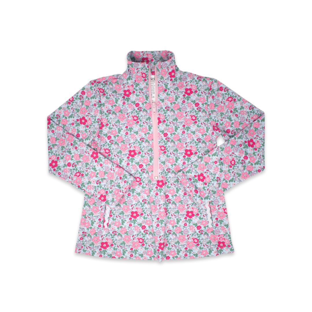 Heather Half Zip - Hillsborough Floral