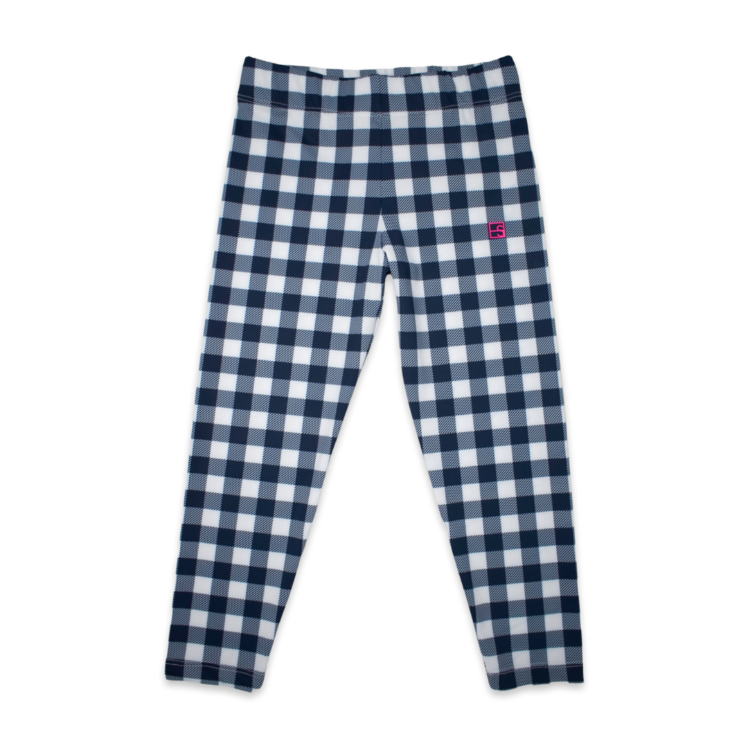 Lucy Legging - Nantucket Navy Buffalo Check