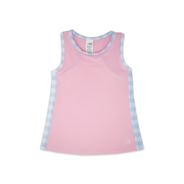 Riley Tank - Cotton Candy Pink, Cotton Candy Blue Buffalo Check