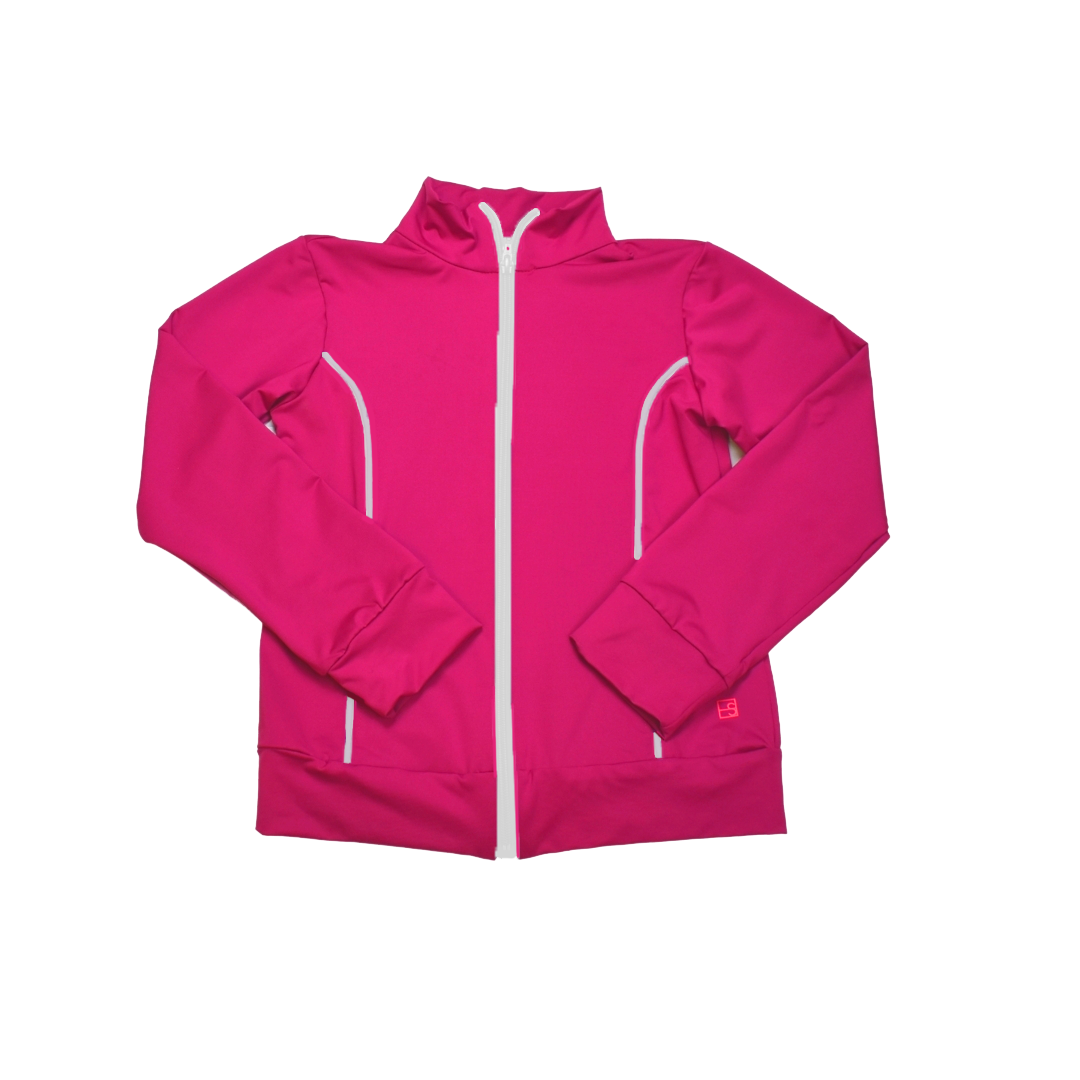 Juliet Jacket - Power Pink, Pure Coconut