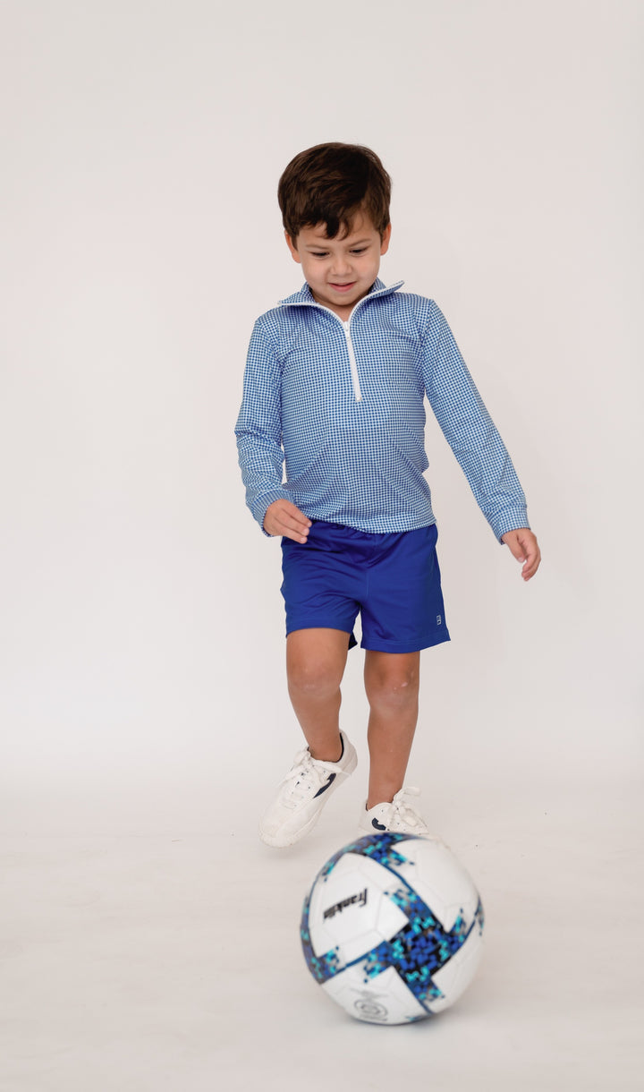 Henry Half Zip - Resort Royal Minigingham