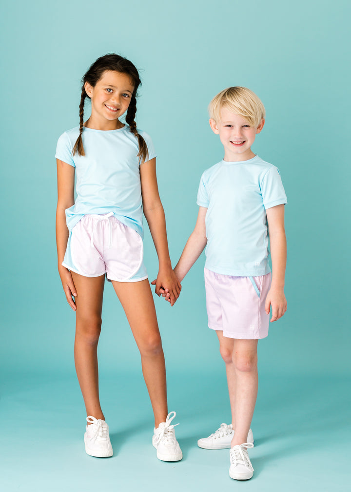 Bradley Basic Tee - Cotton Candy Blue