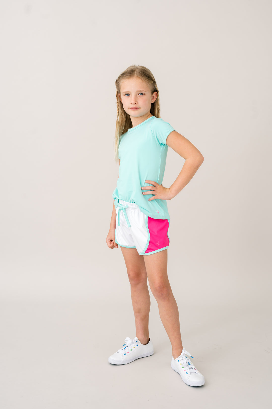 Bridget Basic Tee -  Totally Turquoise