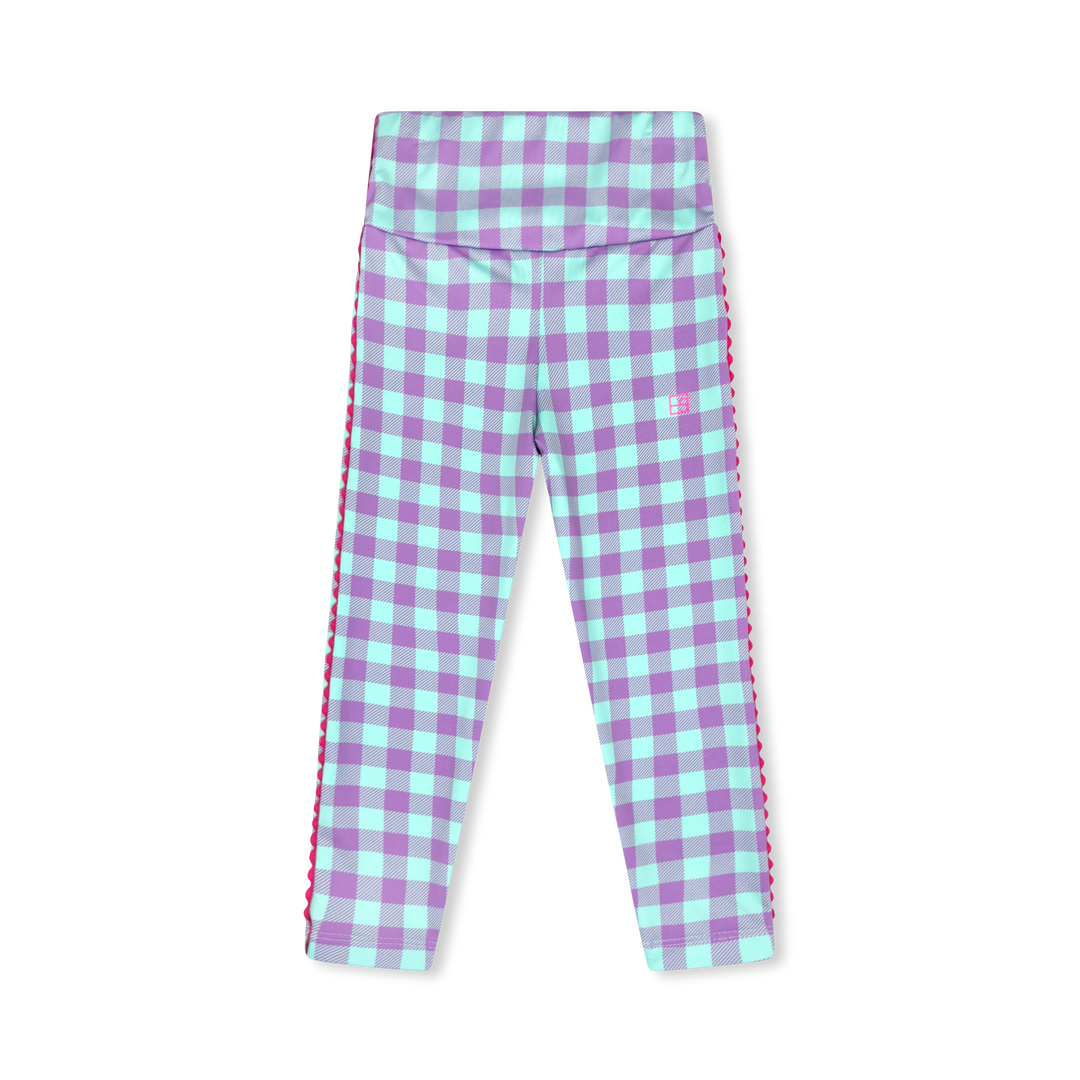 Abigail Highwaist Legging - Totally Precious Check, Power Pink