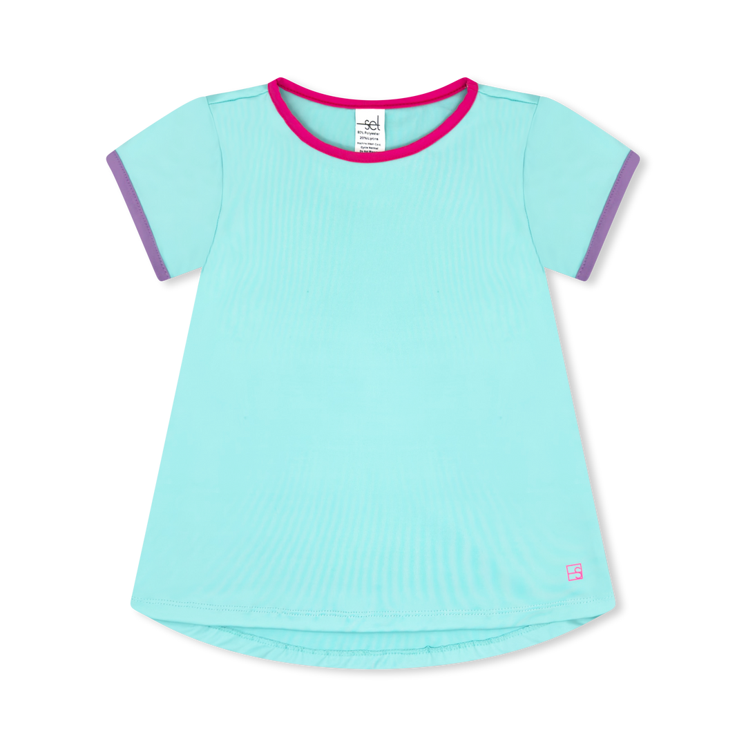 Bridget Basic T - Totally Turquoise, Power Pink, Precious Purple