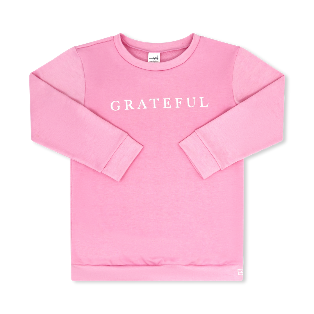 Emma Sweatshirt - Cotton Candy Pink, Grateful