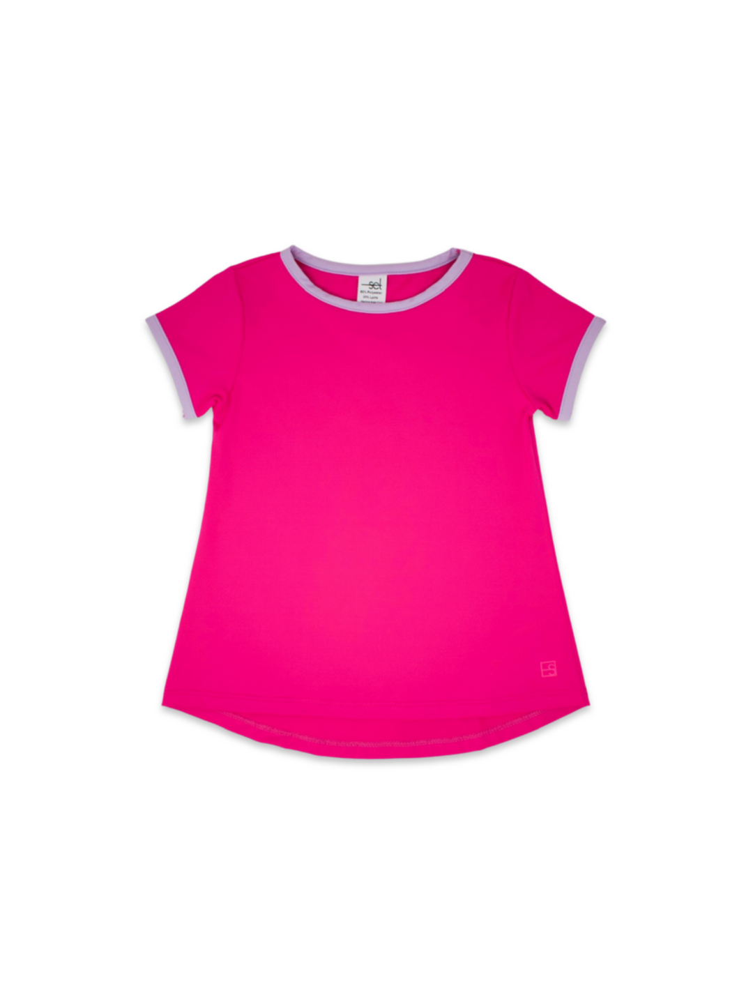 Bridget Basic Tee -  Power Pink, Petal Purple