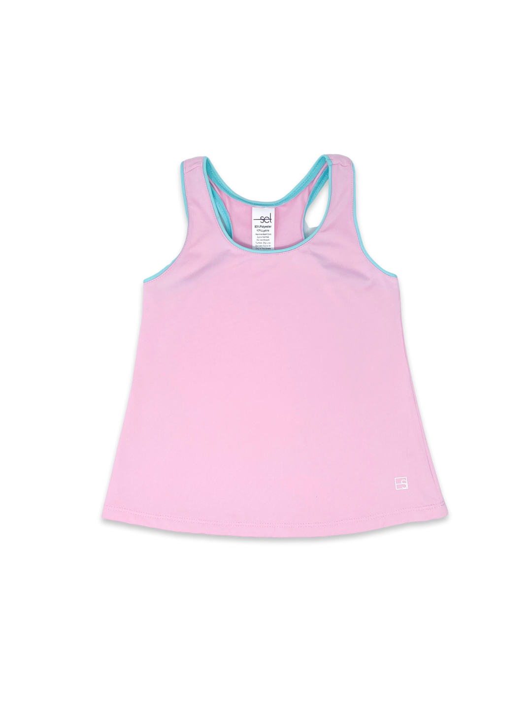 Riley Tank - Cotton Candy Pink, Totally Turquoise