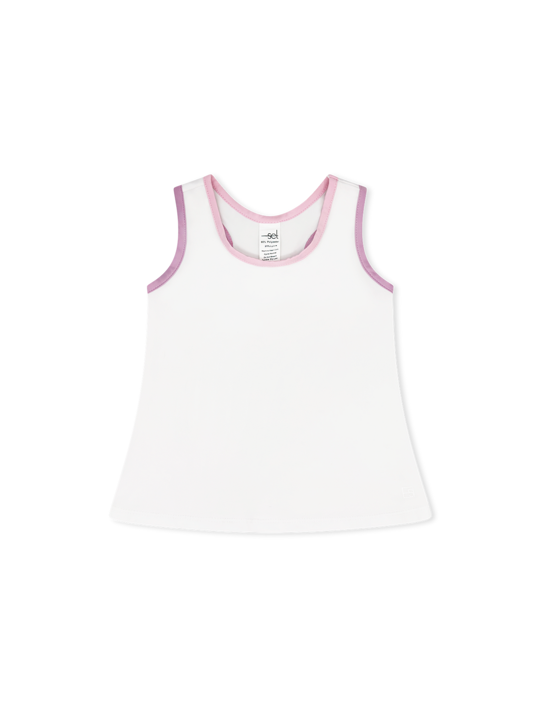 Riley Tank - Pure Coconut, Cotton Candy Pink, Petal Purple