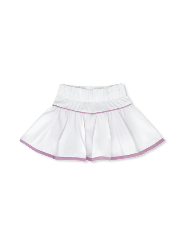 Quinn Skort - Pure Coconut, Petal Purple