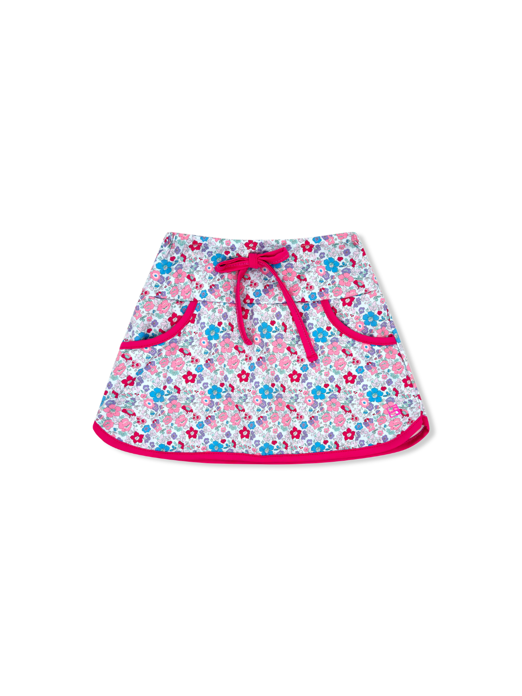 Tiffany Tennis Skort - Bloomberry Floral, Power Pink